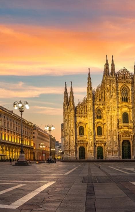 Milan cathedral square