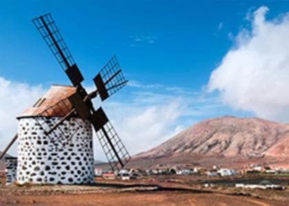 Traditional windmill of Fuerteventura
