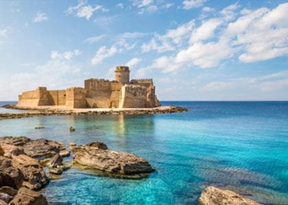 Seaside castle on the Calabrian coast