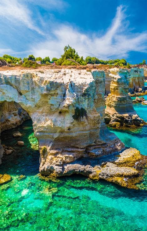 Sea stacks of Puglia